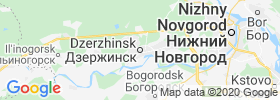Dzerzhinsk map